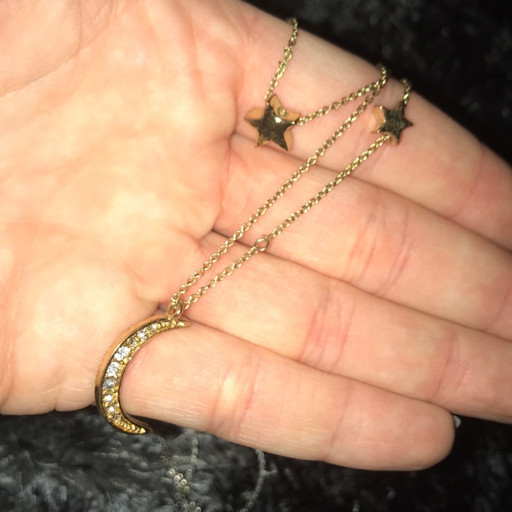 star and moon necklace